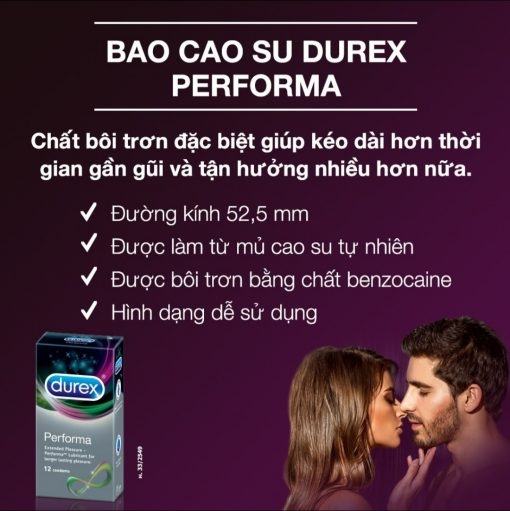 Bao cao su Durex Performa cao cấp