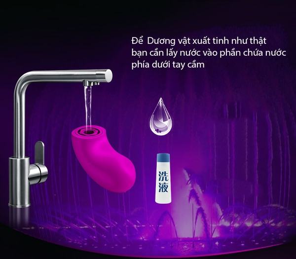 Dương vật giả Pretty Love Water Gun Vibrator