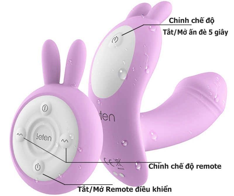 Sextoy Lenten đính quần lót cao cấp có điều khiển từ xa